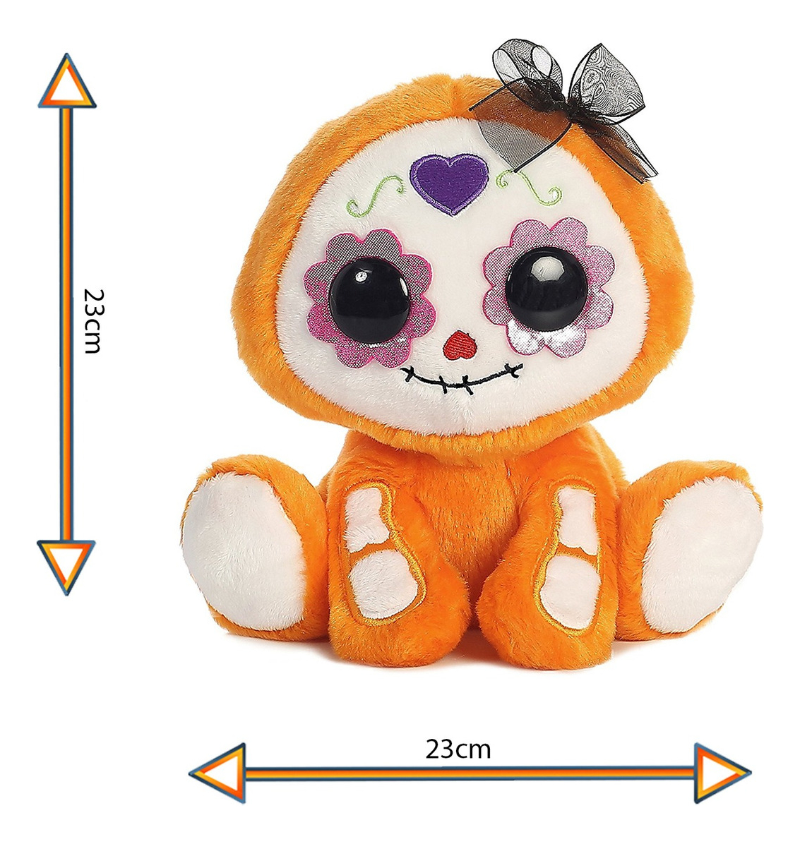 Dotd Naranja Peluche Aurora Suave Felpa Tierno Calidad Trex