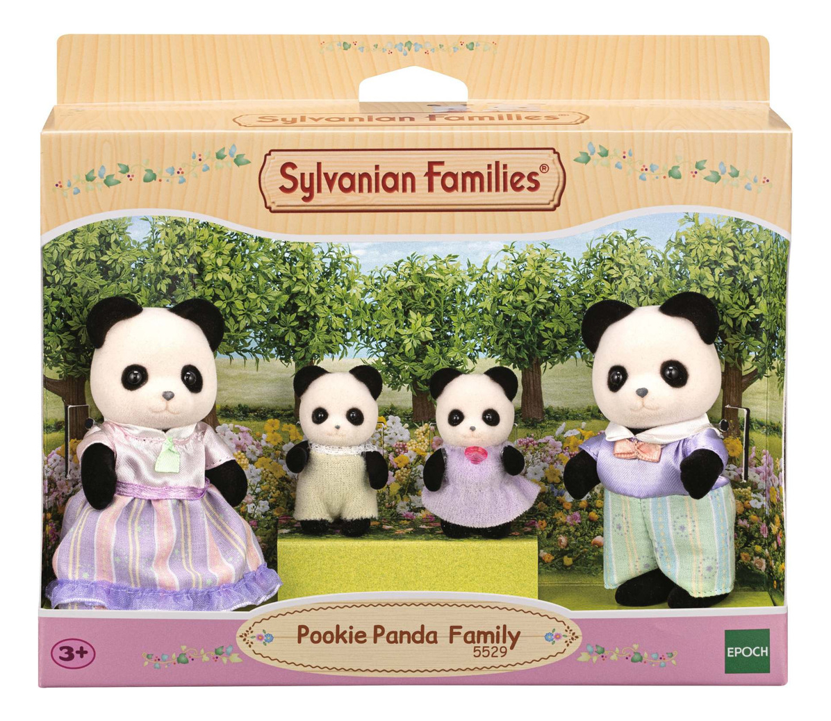 Sylvanian Families Familia Panda Pookie Juguete Infantil Tx