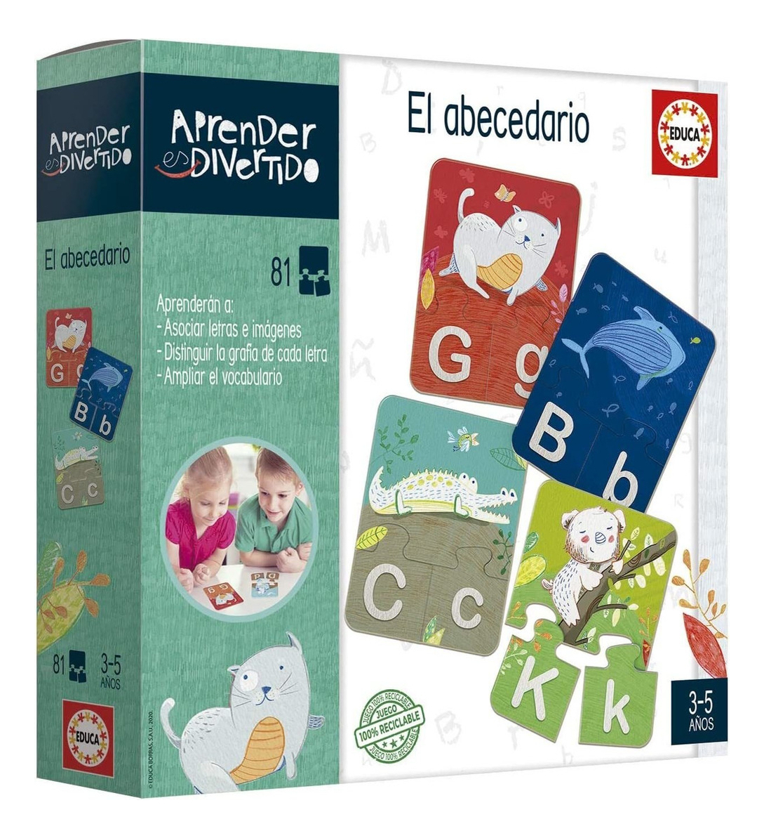 Puzzle Aprender Es Divertido Abecedario Rompecabezas Educa