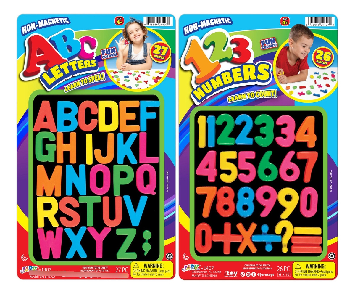 Juego Letras Numeros Imantados Abecedario Infantil Ja Ru Trx