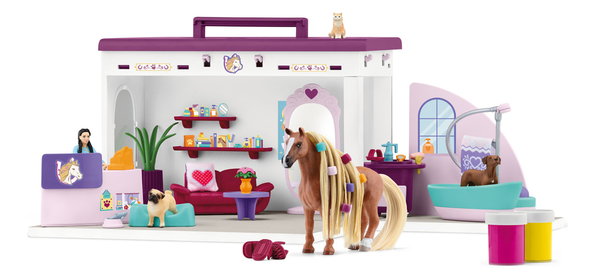 Set Salón Mascotas Schleich Horse Club Beauties Trex