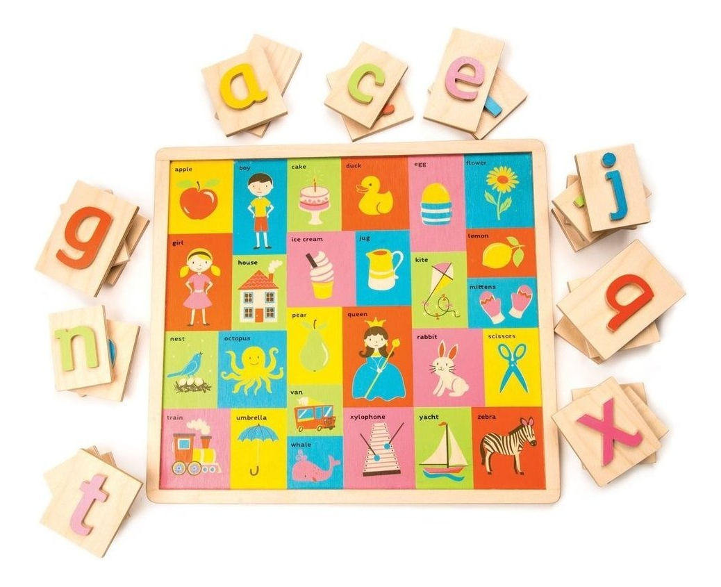 Juguete Alfabeto Educacional Tender Leaf Madera Infantil Tx®