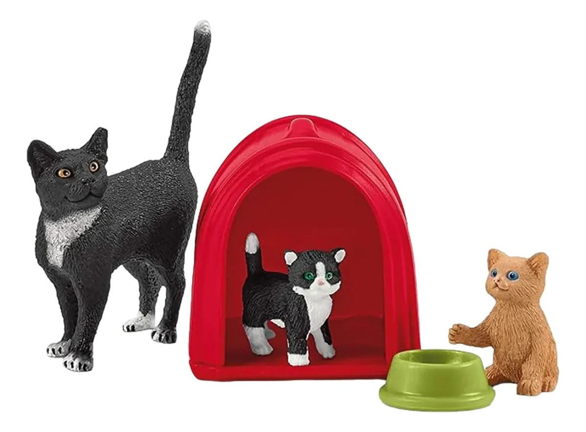 Coleccion Gatos + Set De Juegos 15pcs +3 42501 Schleich Trex