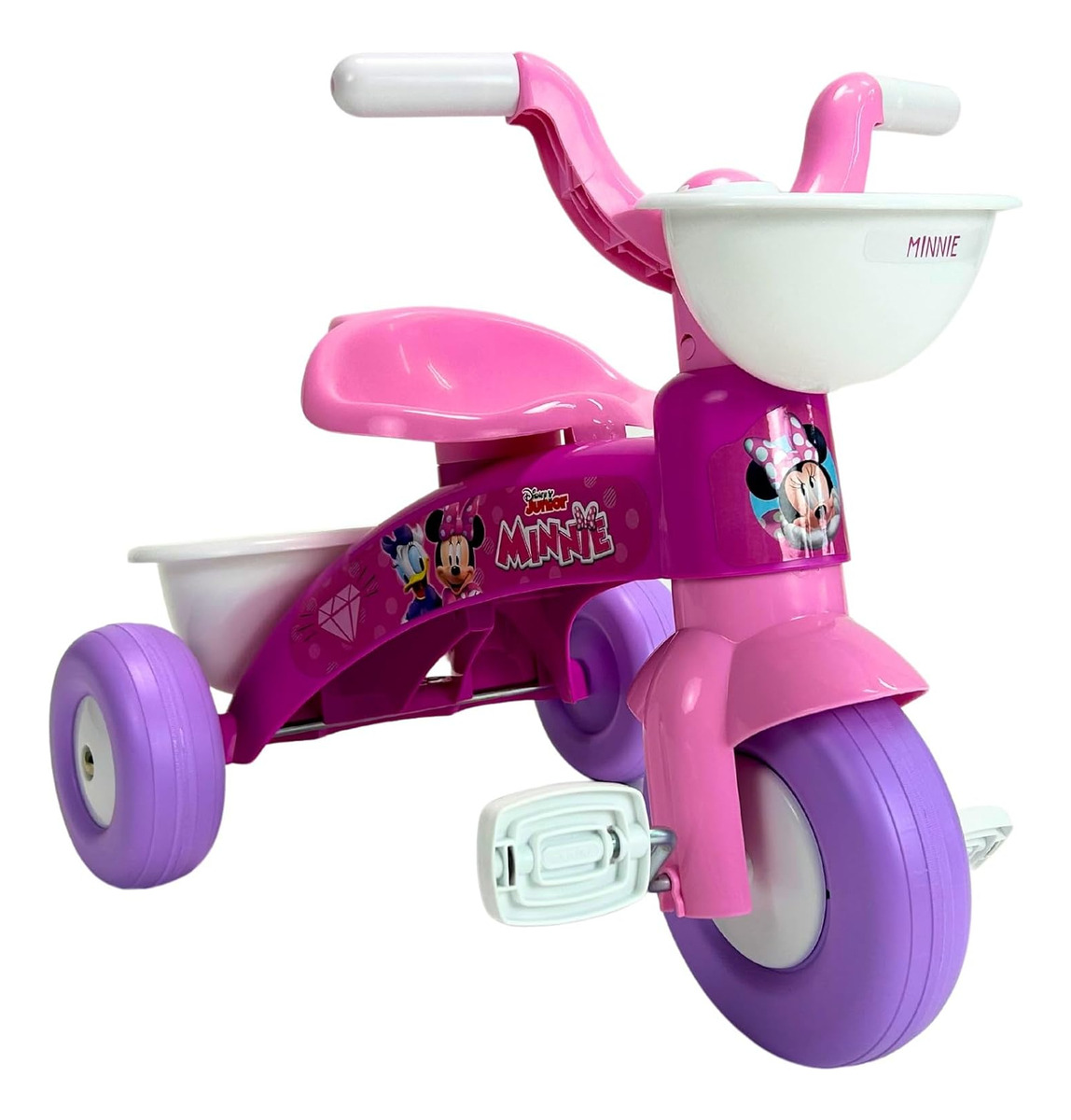 Triciclo Pedales Injusa Minnie Disney Infantil Canasto Trex