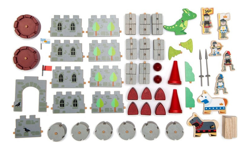 Tender Leaf Toys Castillo De Dragón Niños Juguete Madera Tx®