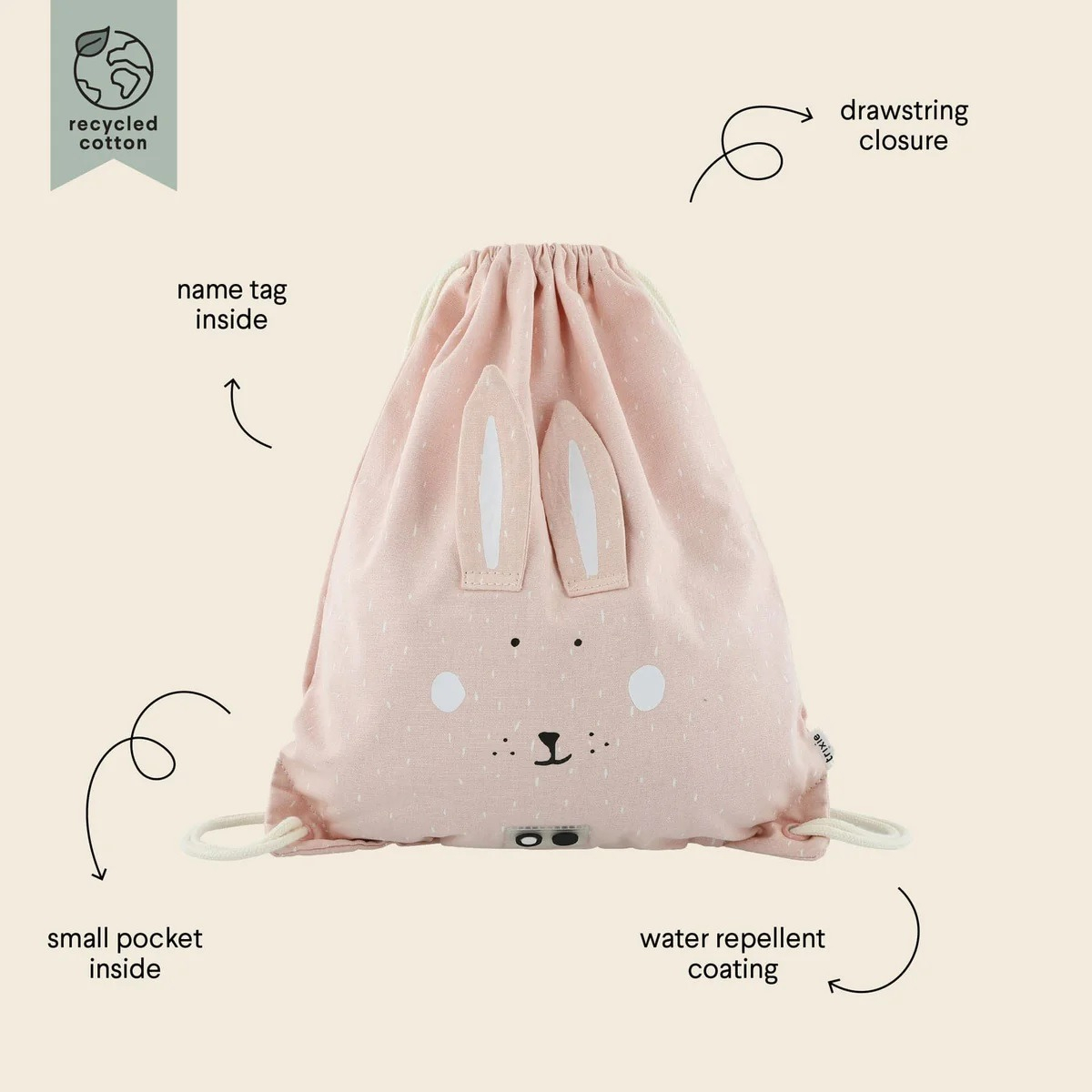 Bolso Mochila Trixie Animales Infantil Escolar Impermeable