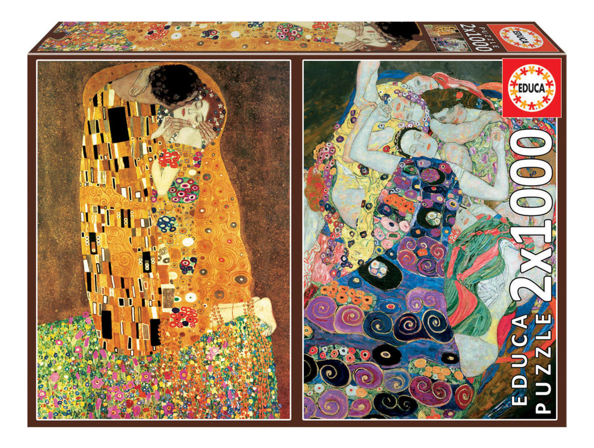 Puzzle Rompecabeza El Beso + La Virgen 2x1 1000pcs Educa Tx