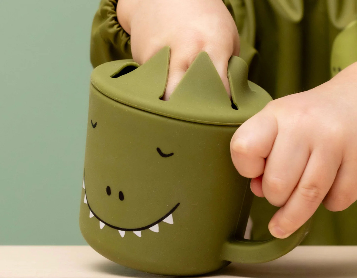 Taza Tazon Infantil Snaks Animalitos Silicona Bebes Trixie