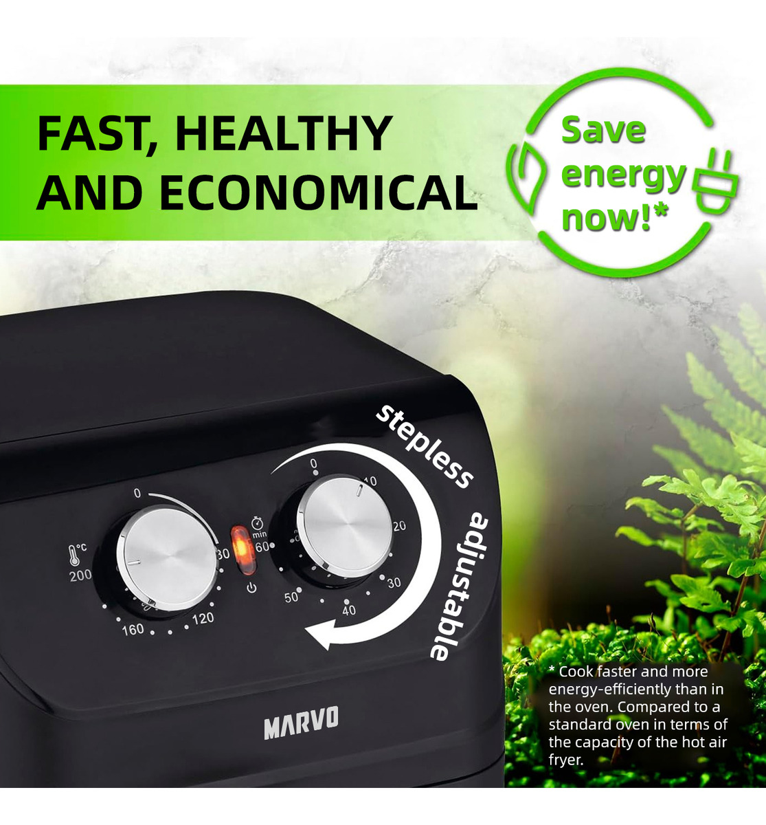 Freidora Sin Aceite Antiadherente 4 Litros Air Fryer Trex