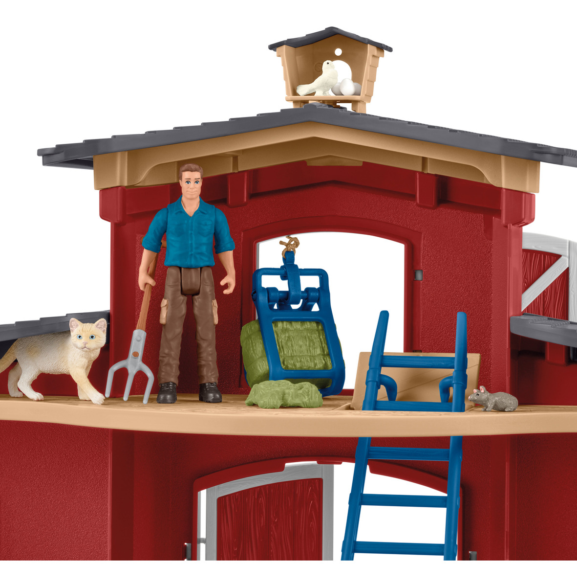 Granero Animales Granja + Accesorios Farm World Schleich Tx