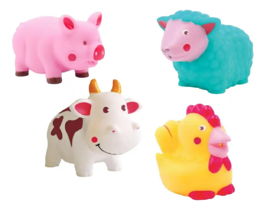 Juguete De Baño Rociadores Ludi Animales Granja Para Bebes
