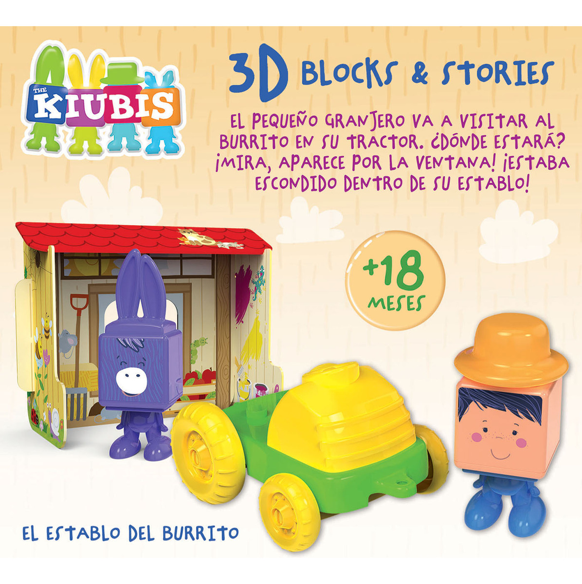 Juego Bebe Kiubis Granja Establo Del Burrito Educa Trex