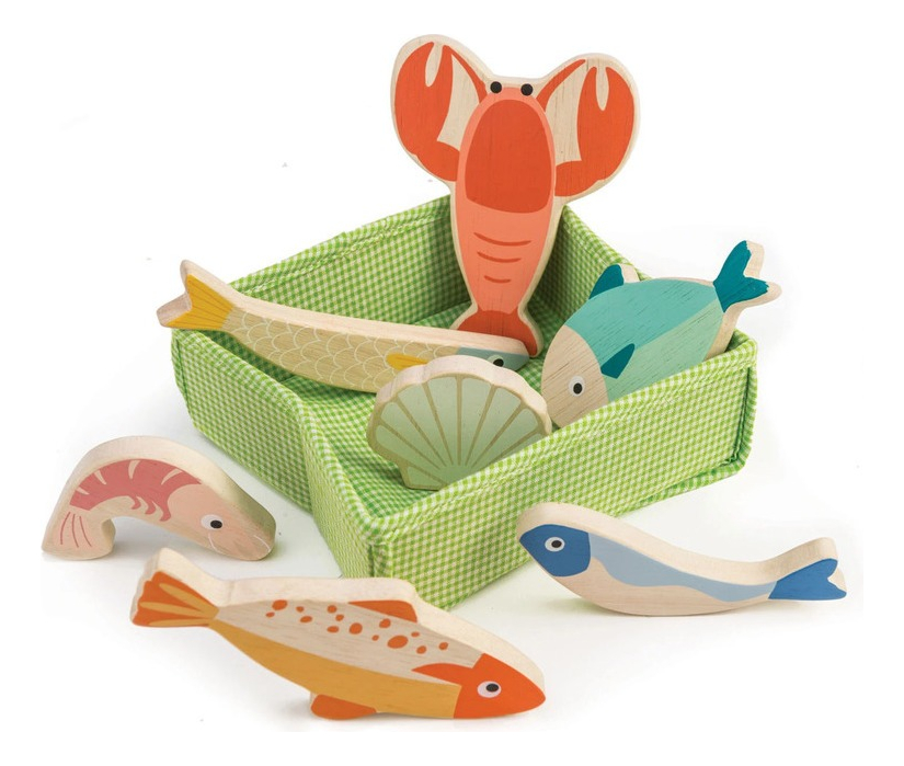 Tender Leaf Toys Caja De Pescado Supermercado Juguete Trex