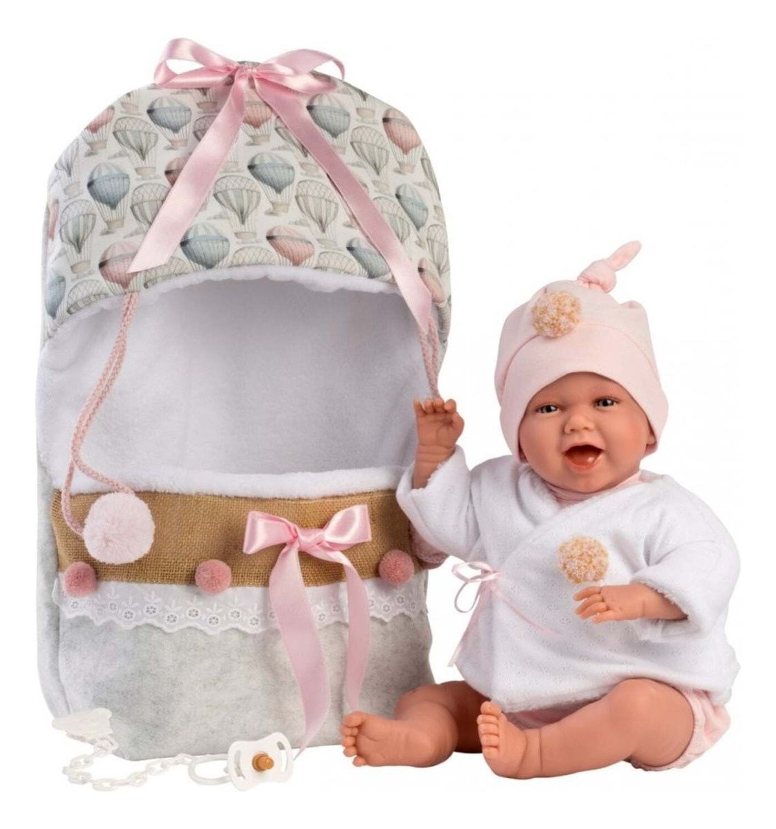 Bebe Muñeca Reborn Lloron Llorens Accesorios Realista Trex