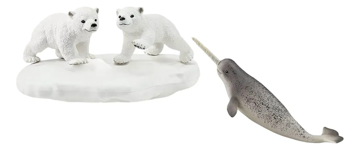 Figura Parque Infantil Polar 4pcs +3 Schleich 42531 Trex