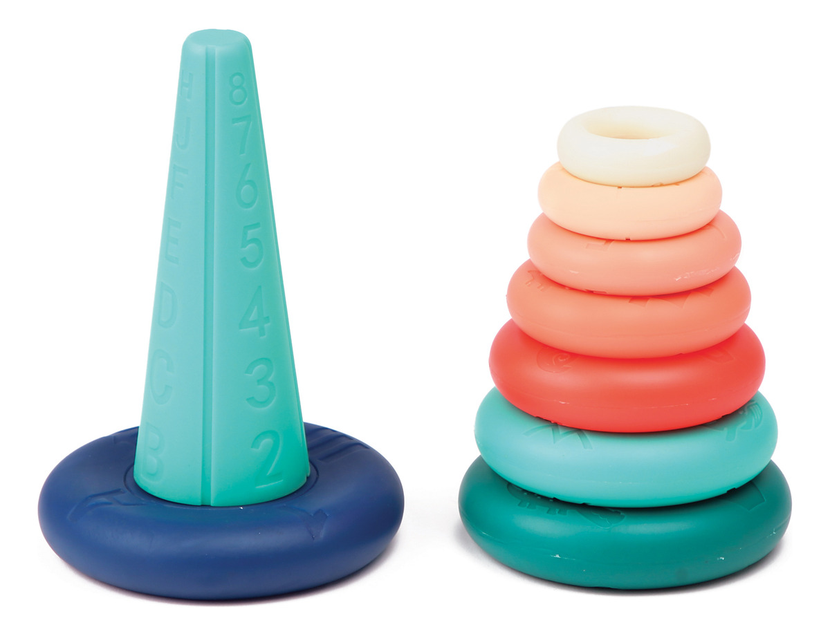 Piramide Aros Almohadilla Educativo Bebe Infantil Ludi Trex