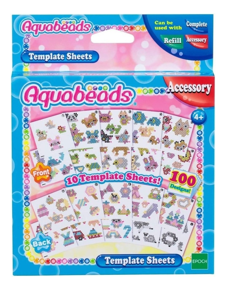 Aquabeads Template Sheets Set Juego Infantil Promo Trex