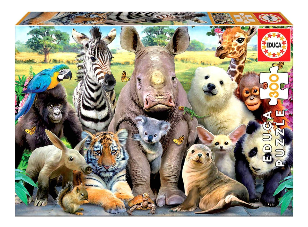 Puzzle 300 Piezas Animales Rompecabezas Foto De Clase Educa