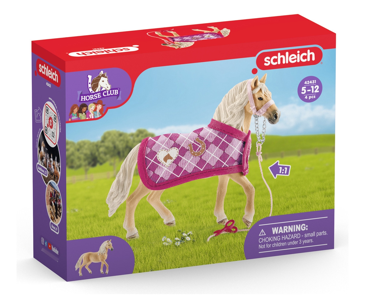 Figura Yegua Caballo A La Moda + Acc Club Sofia Schleich Tx