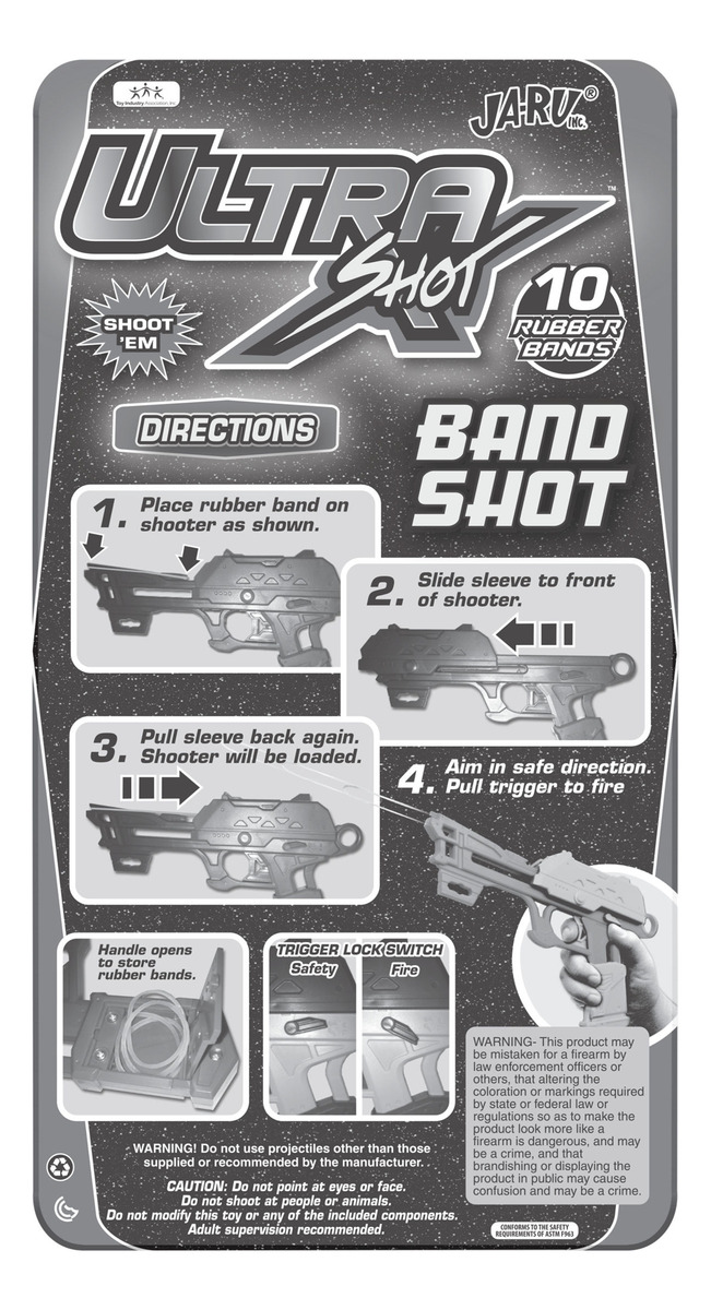Pistola Juguete Arma Tira Gomitas Diversion Jaru Tiktok Tx