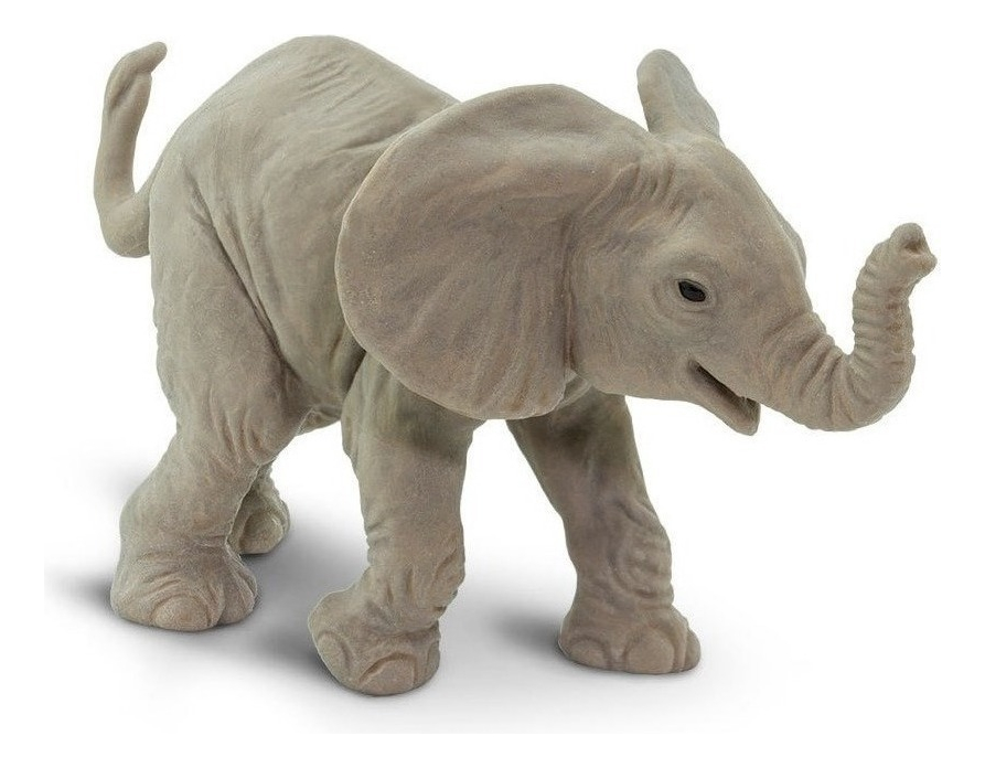 Figura Safari Tierno Elefante Africano Bebe Juegos Niños Tx