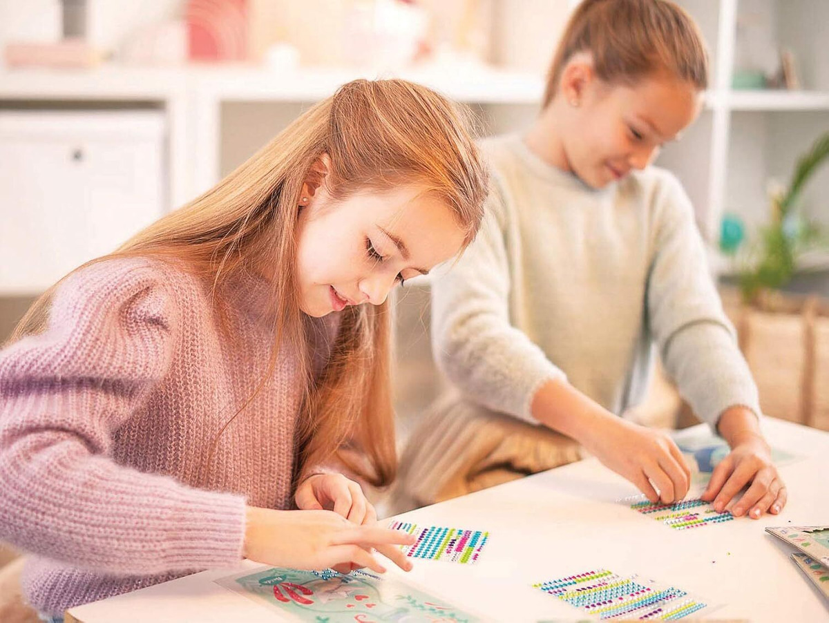 Juego Crea Mosaico Con Brillos Manualidades Dibujo Educa Tx