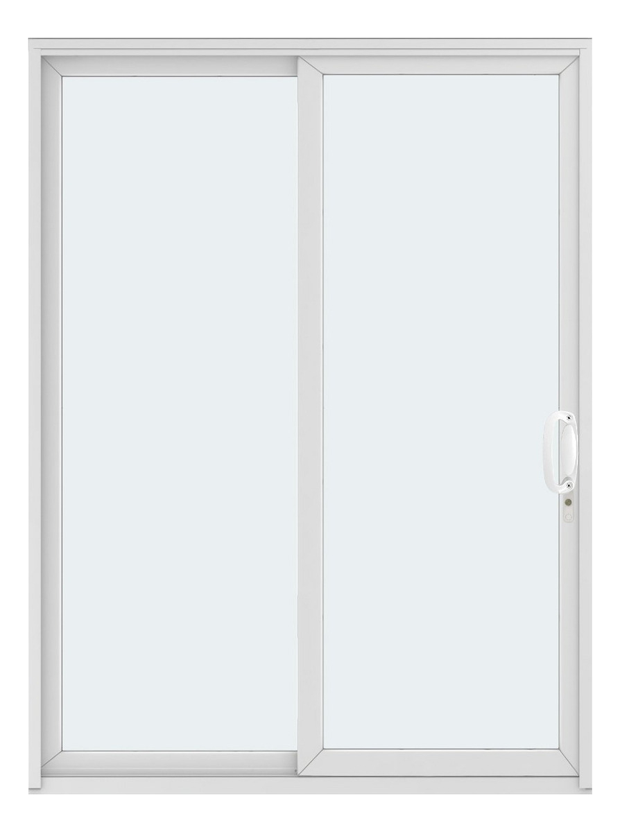 Puerta + Ventana De Pvc Corrediza 200 X 200 Cerradura Trex
