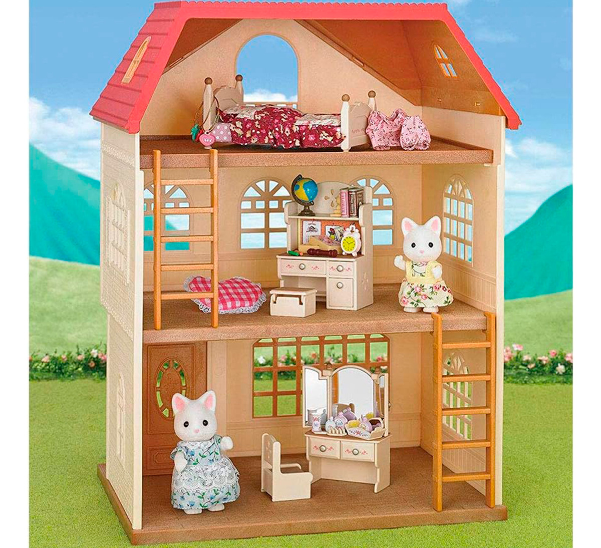 Sylvanian Families Casa 3 Pisos Gatitos Accesorios Juguete ®
