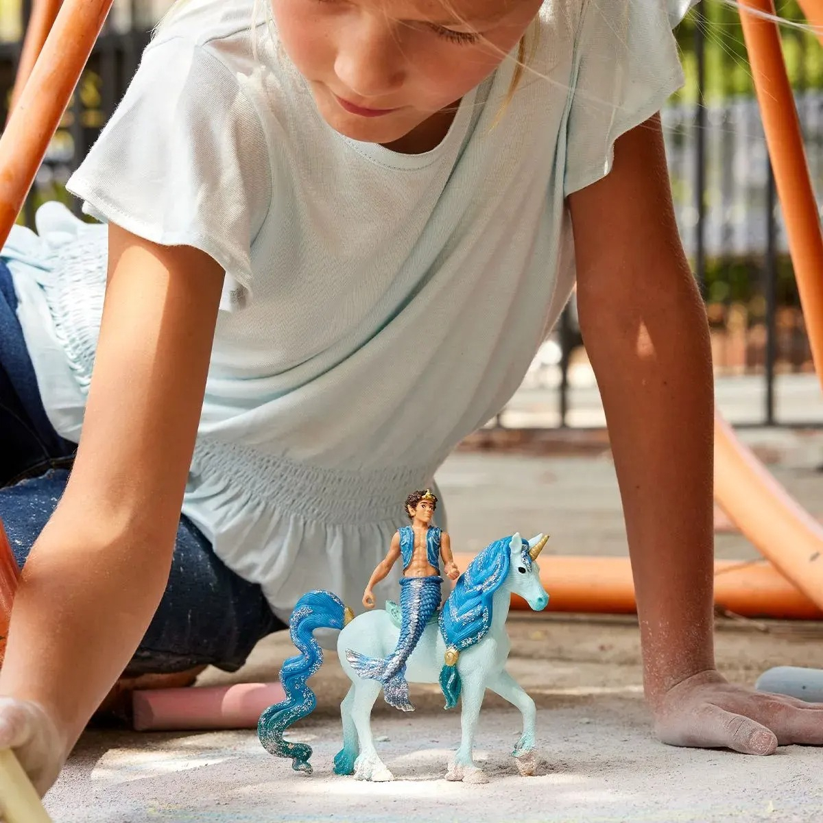 Figura Aryon Sobre Unicornio 70718 Schleich Trex