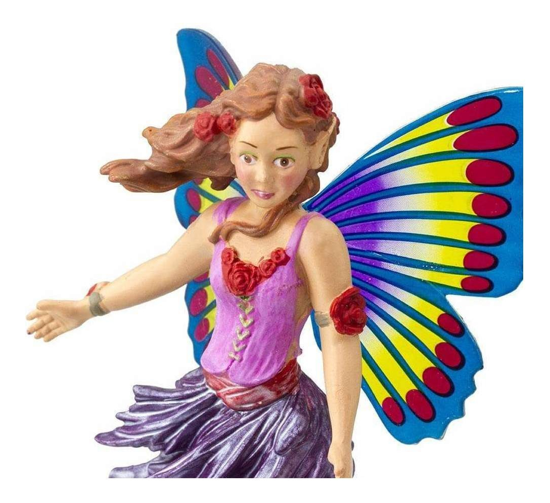 Figura Violeta Mariposa Fairy Fantasy Safari Muñeco Trex