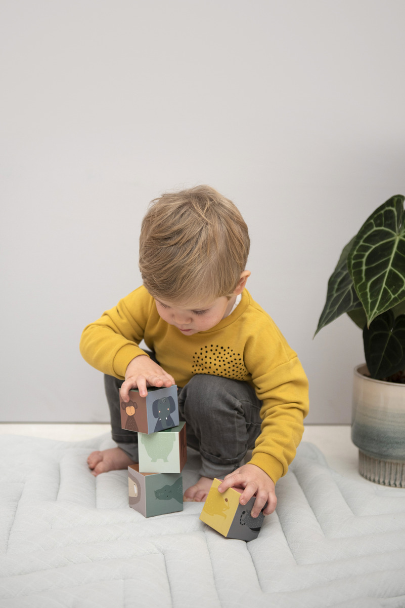 Cube Puzzle Infantil Animalitos Madera Trixie Trex