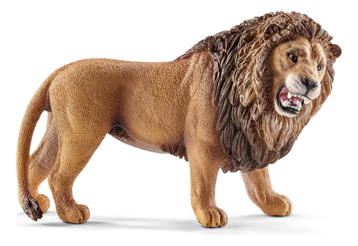 Figura Leon Rugiente Salvaje World Life Schleich Realista Tx