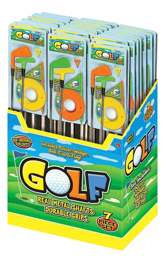 Mini Golf Golfito Set Palos Pelotas Infantil Juego Niño Trex