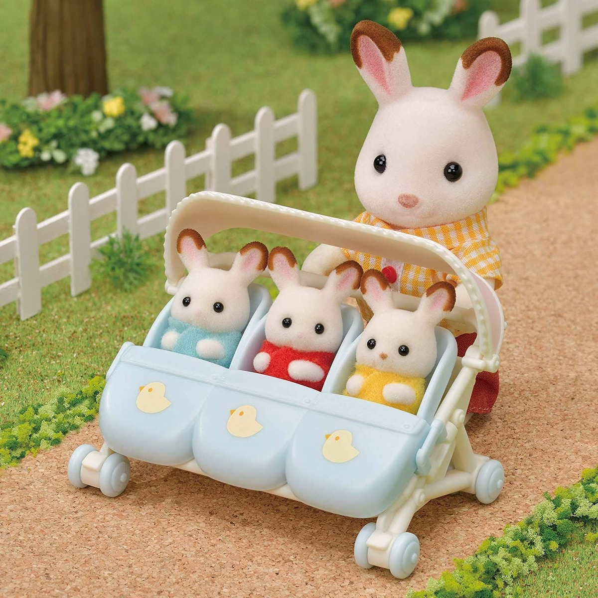 Sylvanian Families Carrito De Trillizos Infantil Niños Trex