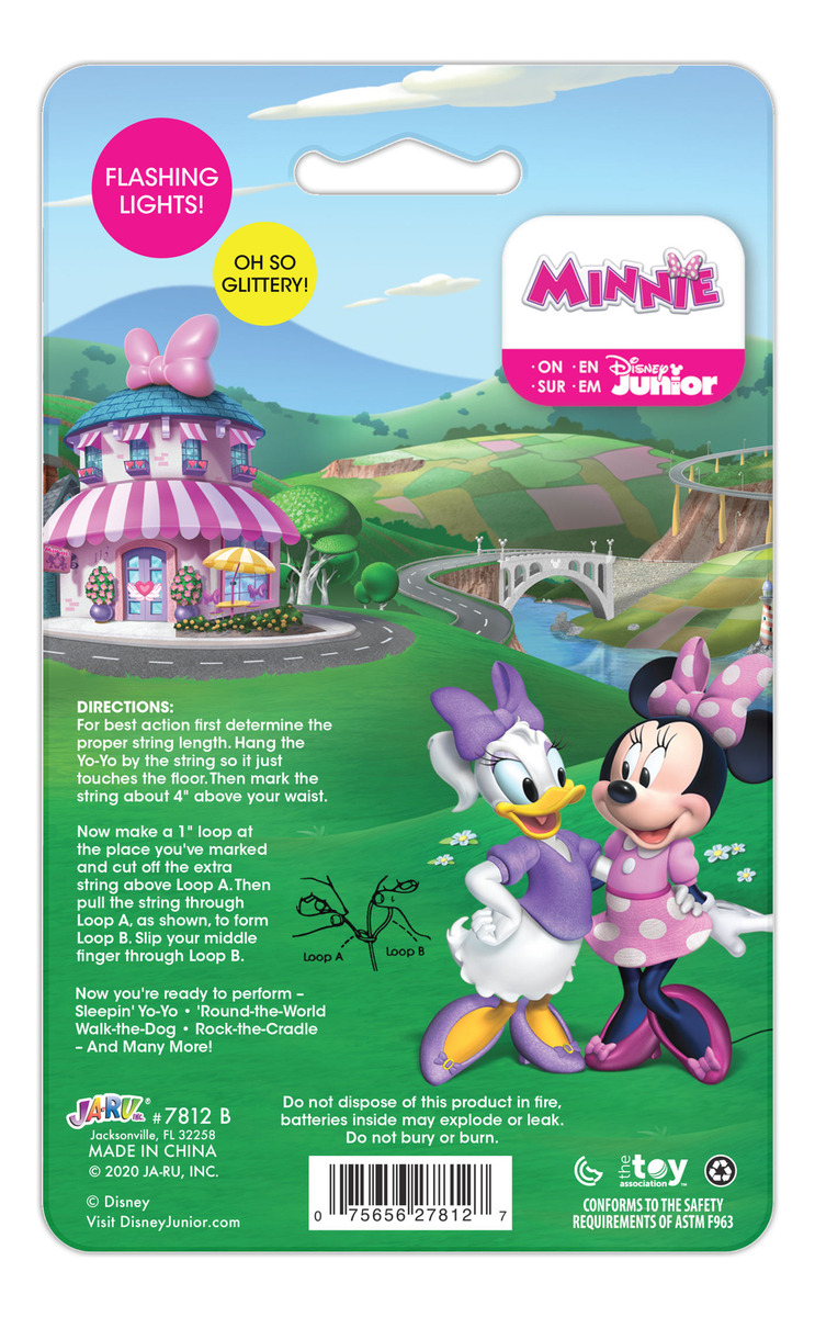 Yoyo Infantil Disney C/ Luz Mickey Minnie Princesas Jaru Tx