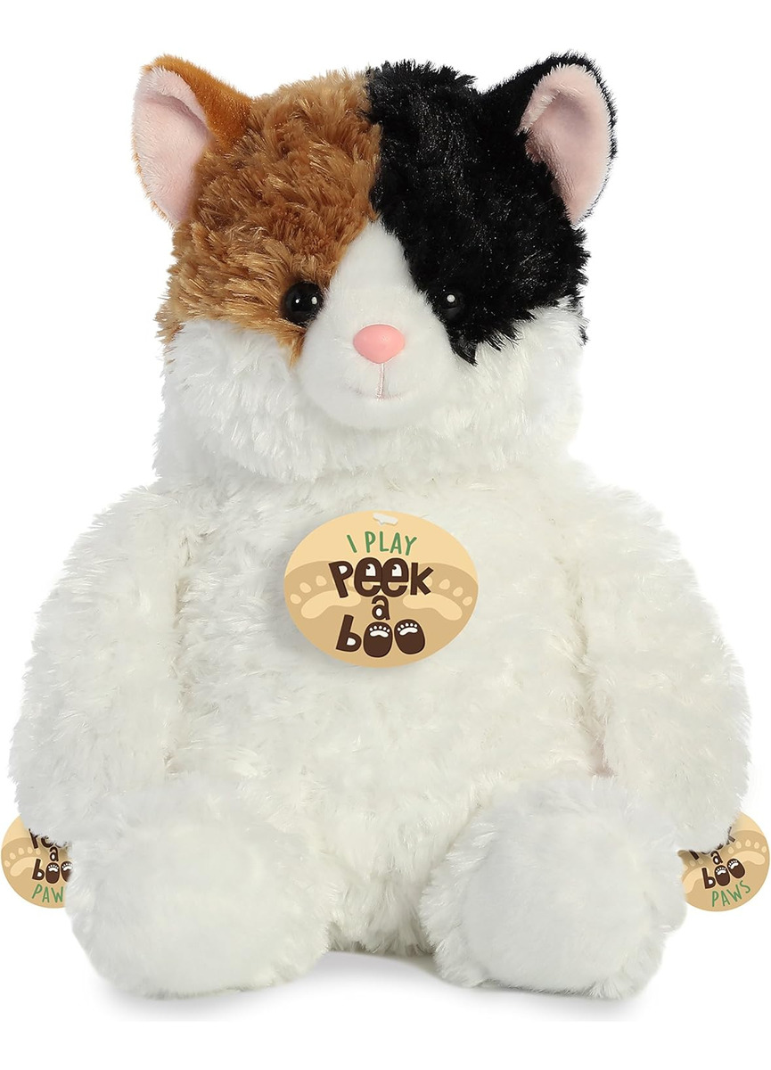 Peluche Gato Gatito Calico Peek A Boo Juguete Aurora Trex
