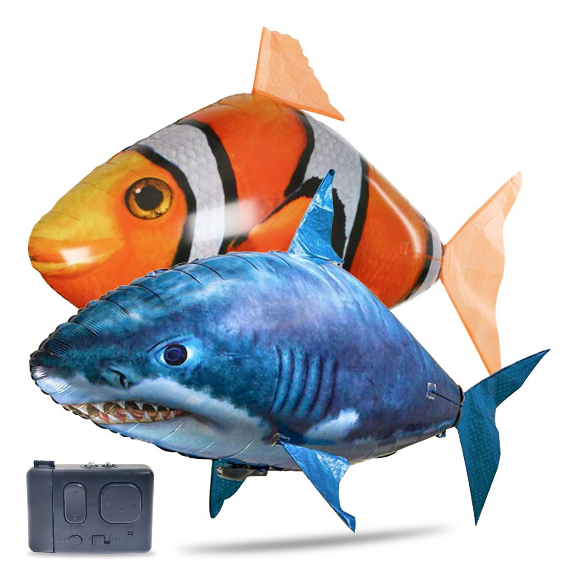 Globo Helio A Control Remoto Tiburon Pez Payaso Nemo Trex