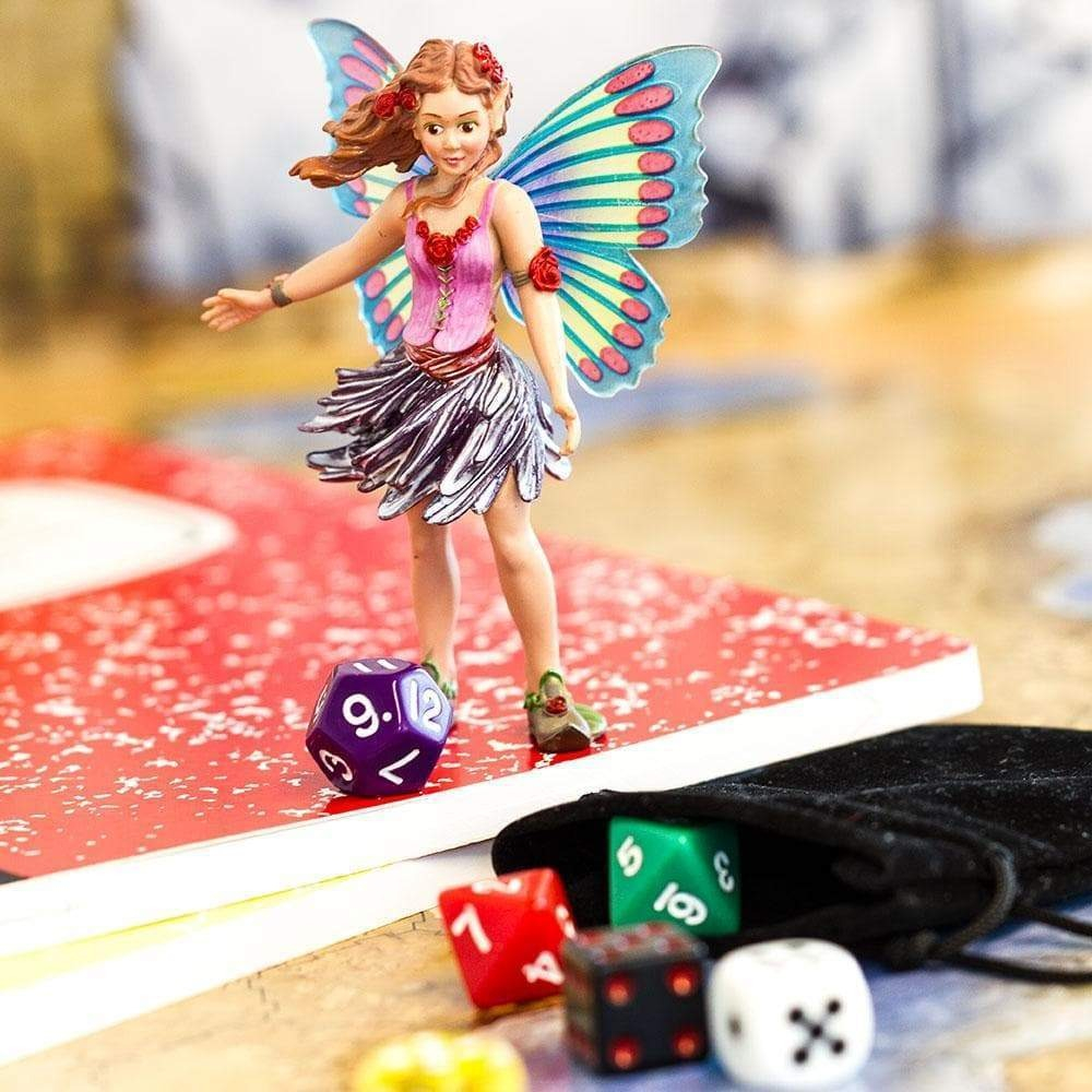 Figura Violeta Mariposa Fairy Fantasy Safari Muñeco Trex
