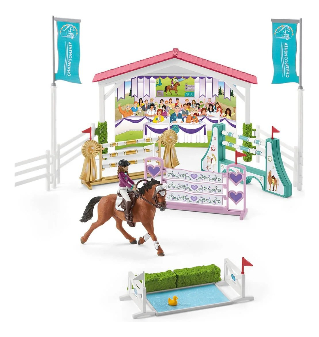 Establo Torneo Caballos Amistad Schleich Juguete Niño Trex