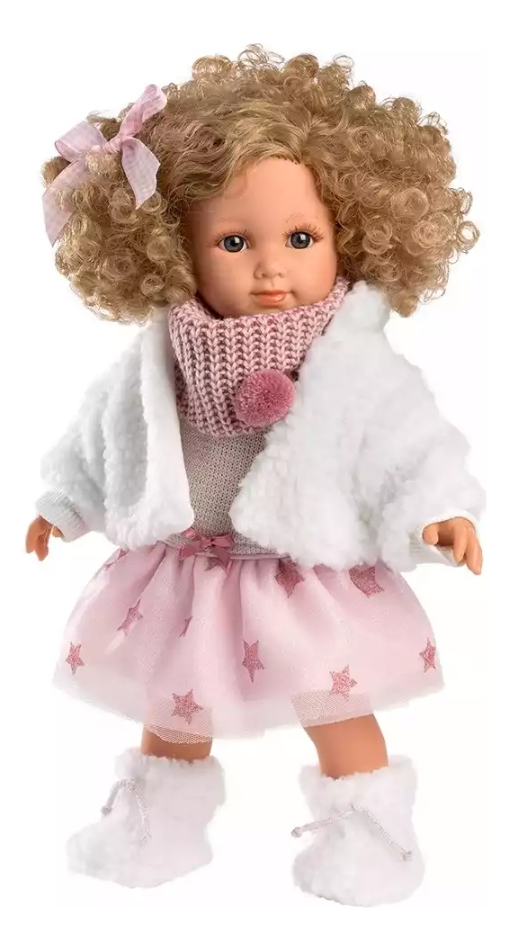 Muñeca Llorens Elena Rulos + Accesorios 35 Cm Calidad Trex