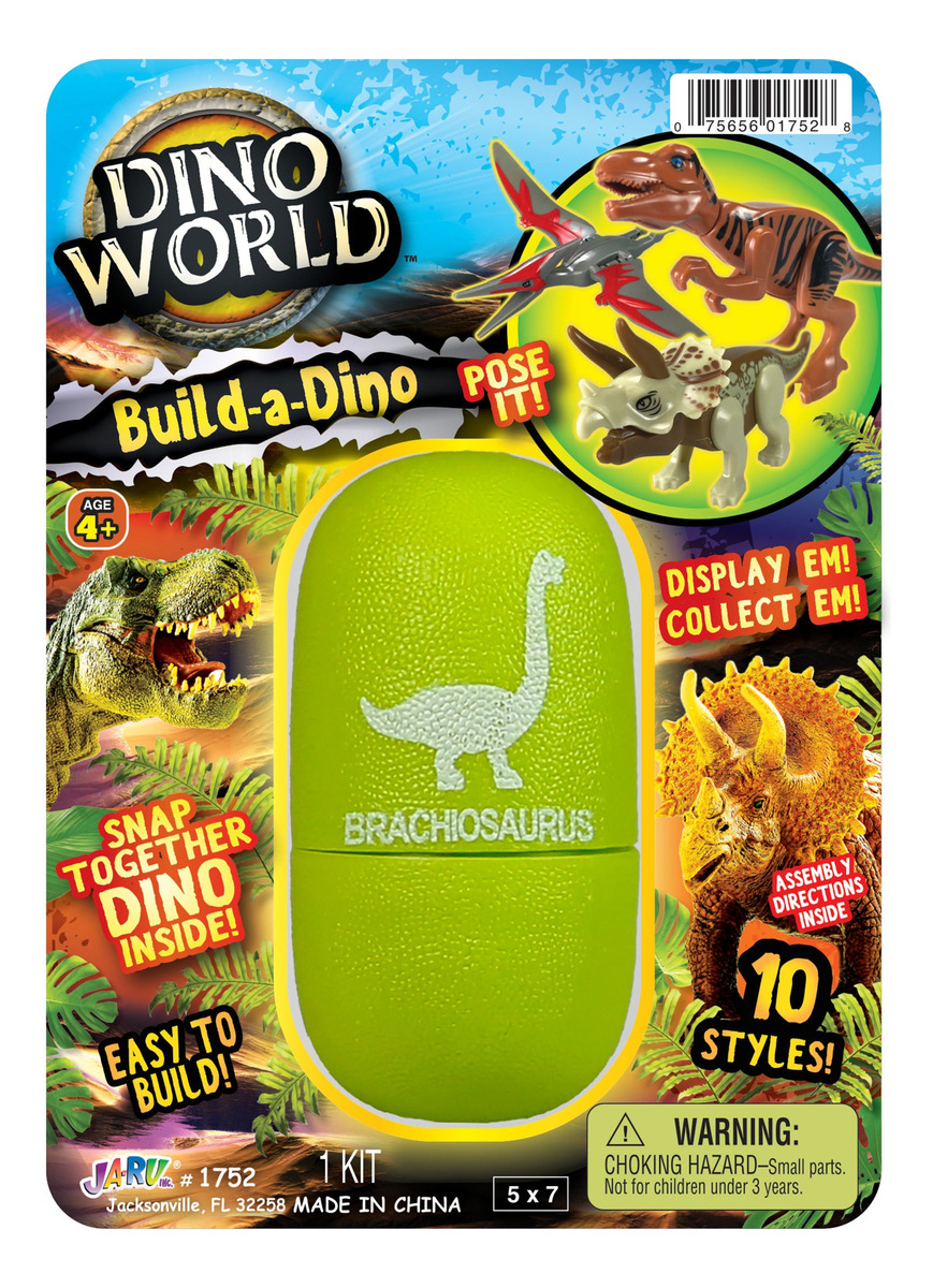 Juego Huevo Dino World Dinosaurio Sorpresa P/ Armar Jaru Tx