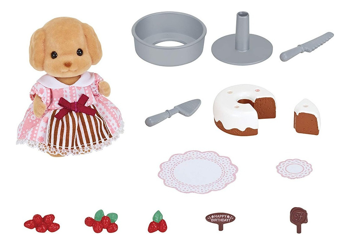 Sylvanian Families Decoración De Tortas Figura Juguete Niños