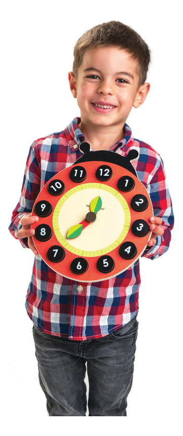 Reloj Mariquita Aprende Tender Leaf Juguetes Madera Niño Tx