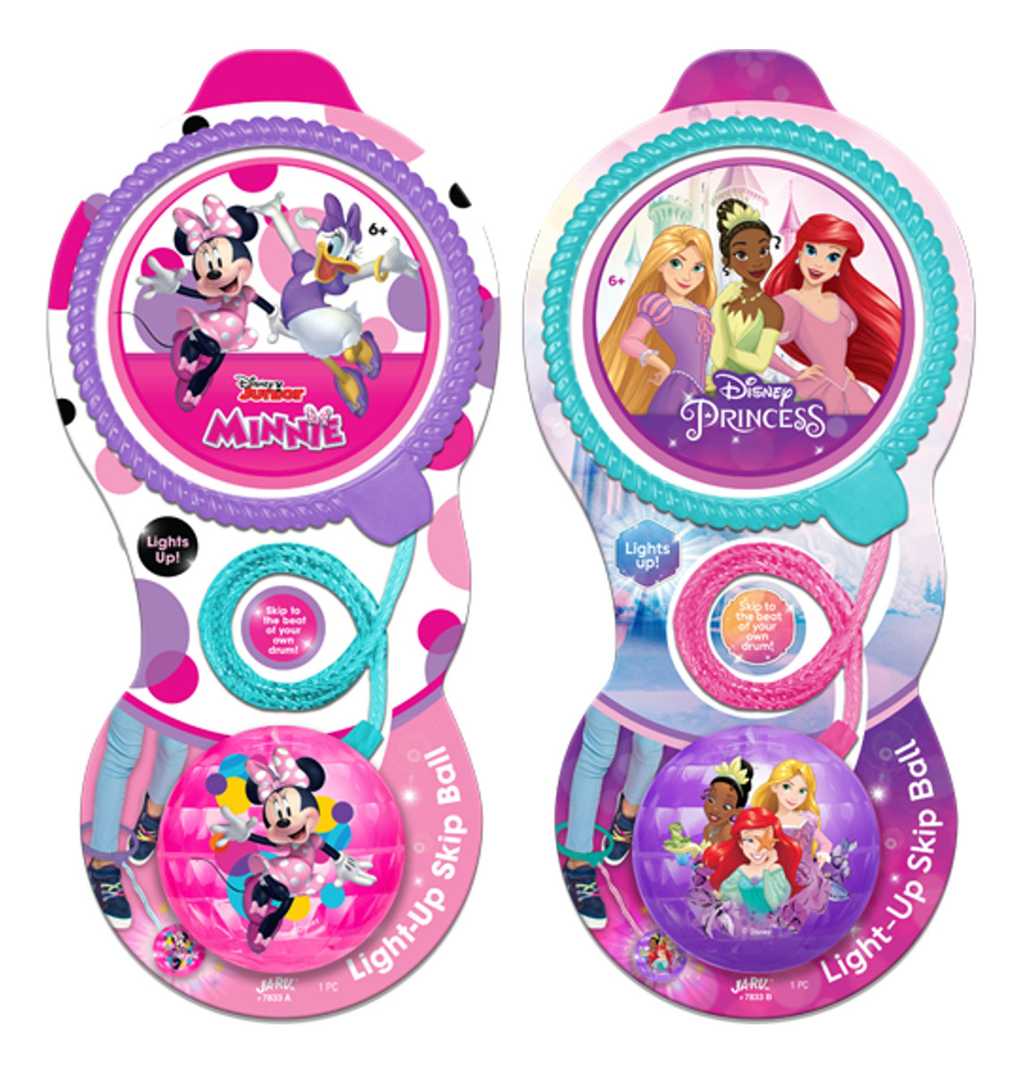 Mete Pata Disney C/ Luz Led Pelota Saltarina Jaru Disney Tx