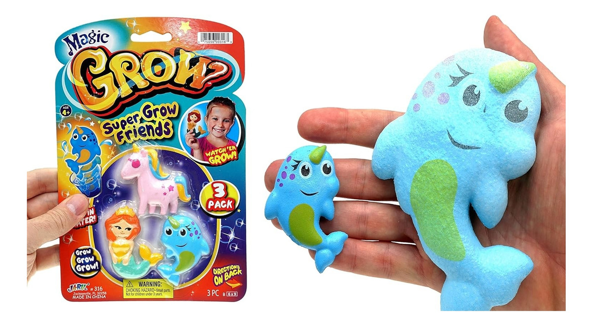 Super Amigos Crece En El Agua Hasta 300% Ja Ru Infantil Trex