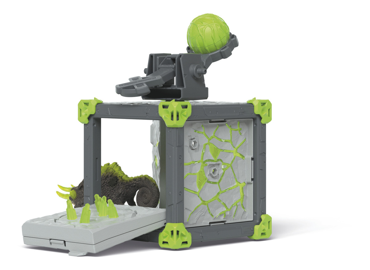 Set Figura Jaula Monstruos Camaleon Piedra Eldrador Schleich