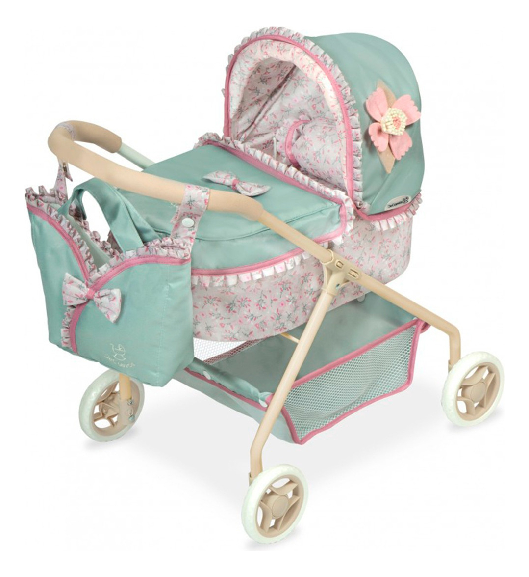 Coche De Cuevas Bebe Muñeca Llorens Bolso Provenza Juguete