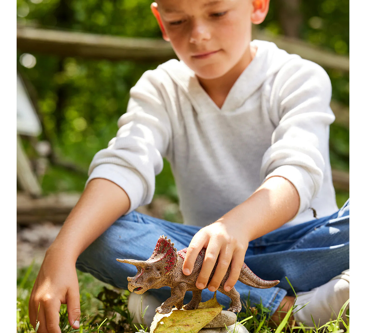 Muñeco Figura Triceratops Dinosaurio Animal Schleich Trex