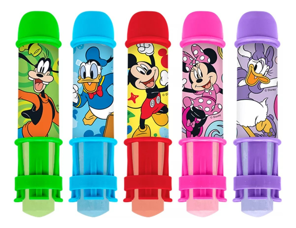 Tizas Jaru X5 Colores Infantil Personajes Disney Y Marvel Tx