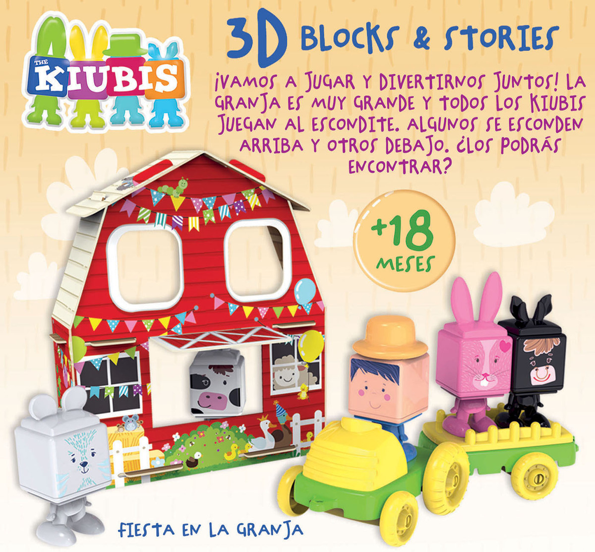 Rompe Cabezas Arma Tu Granja Kiubis 3d Educa Infantil Trex